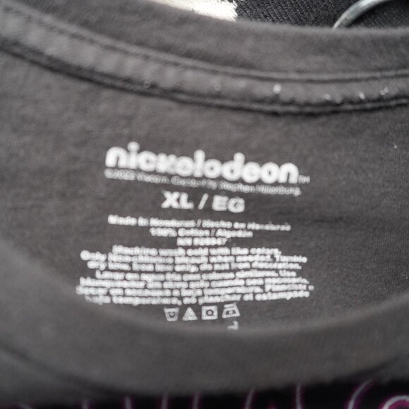 Nickelodeon SpongeBob Mens Black And Multicolored Short Sleeve Shirt Size XL - Picture 4 of 4